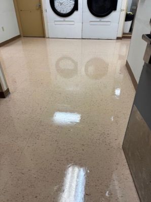 Before & After Floor Stripping and Waxing in Bellevue, NE (2)